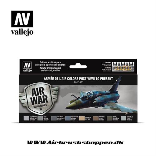 71.627 Armée de l’Air colors post WWII to present, 8 x 17 ml Air War